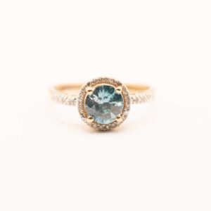 Celine | Blue topaz & diamond