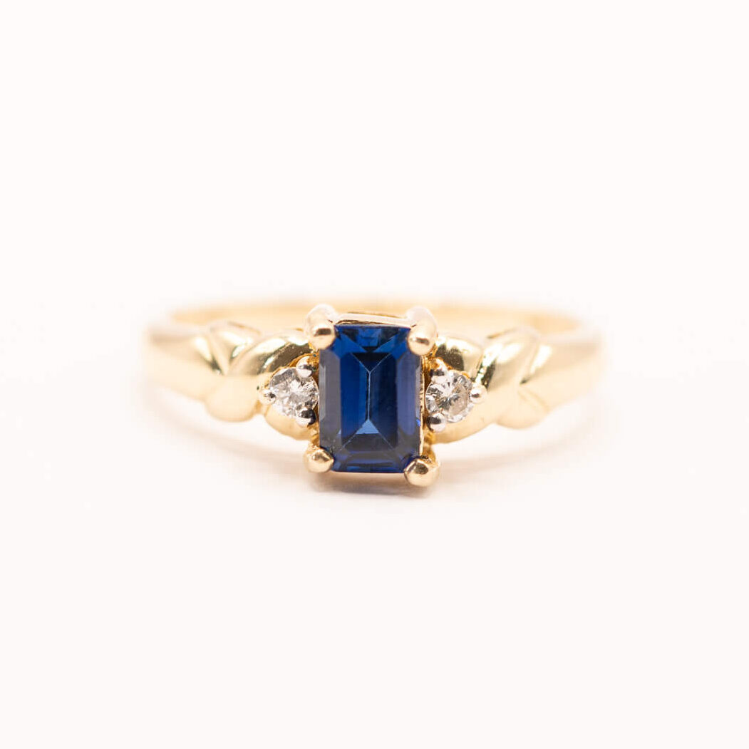 Claire | Sapphire & diamond - Afbeelding 3